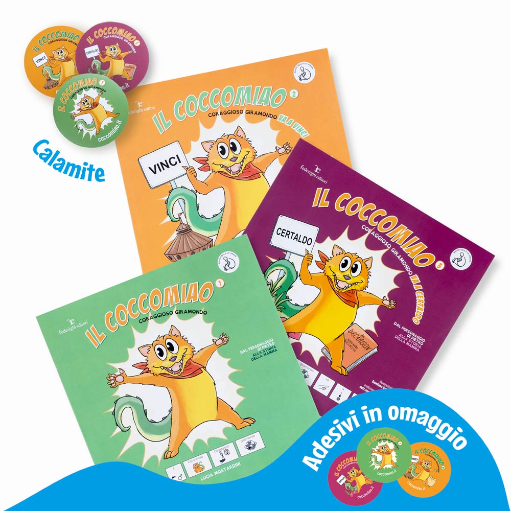 Il Coccomiao va a zonzo + 3 calamite + 3 stickers in omaggio